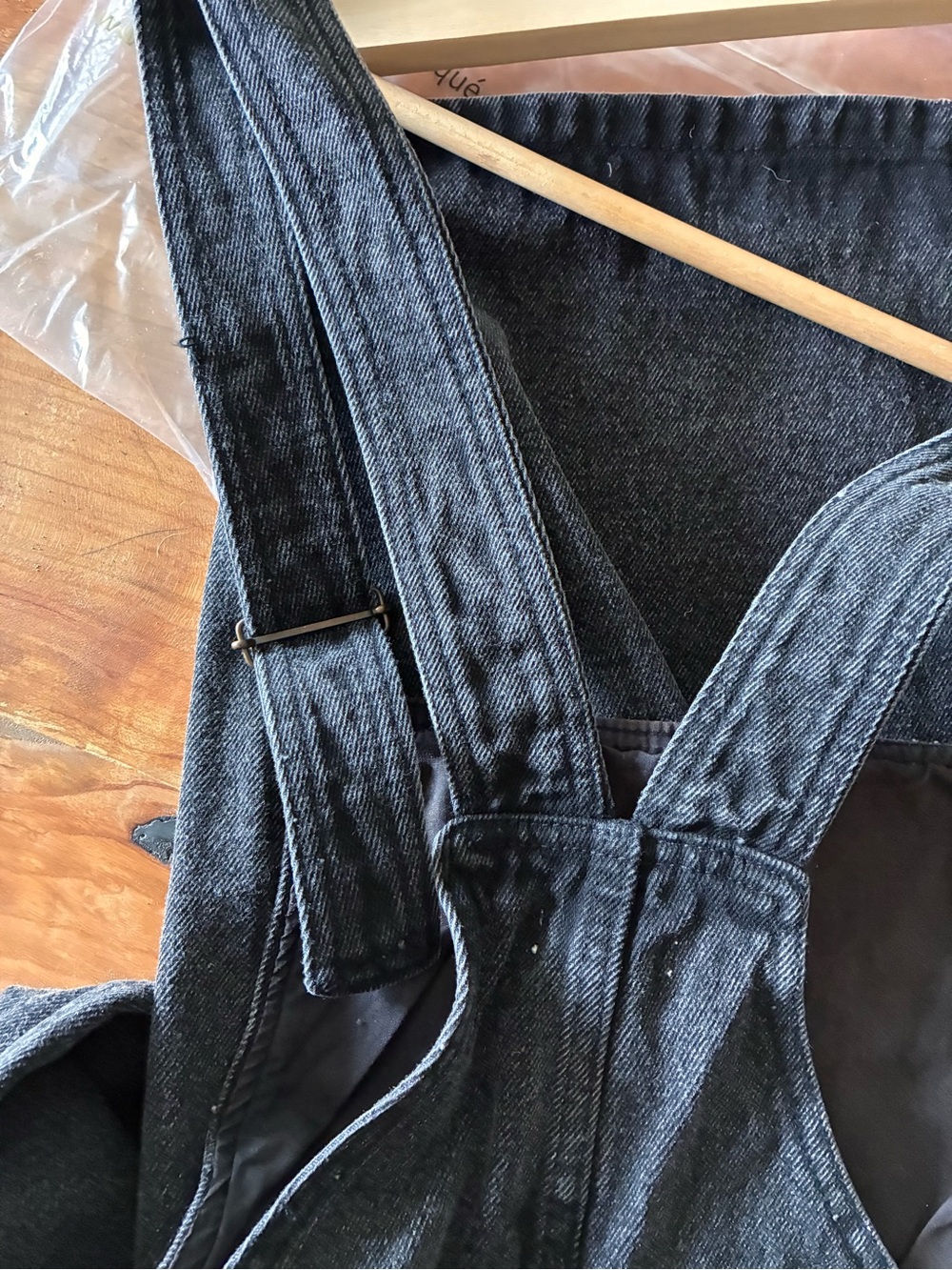Women’s POUDRE ORGANIC Black Denim dungarees/overalls. NWT. - Picture 3 of 10